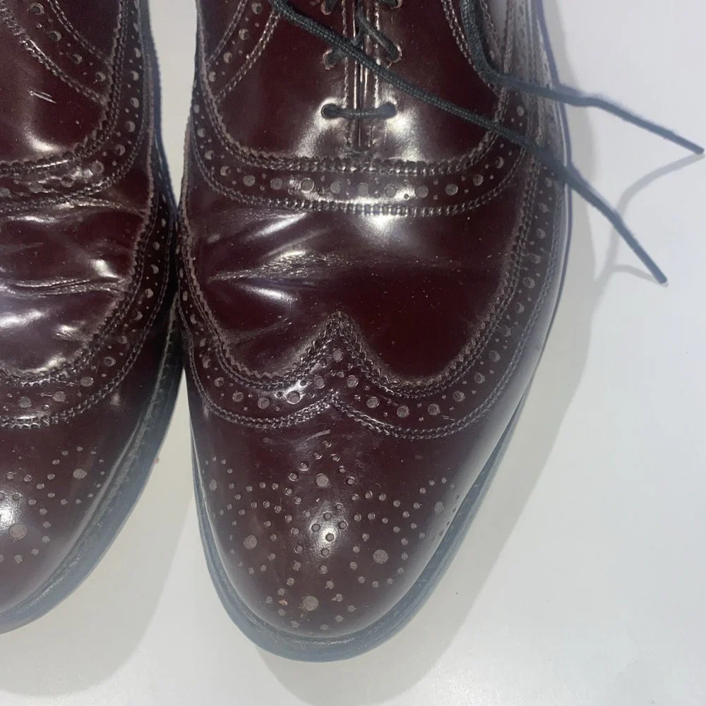 Allen Edmonds Lloyd Wingtip Oxford Shoes 12 B - Vintage Quality 0697 1946 Comb.‎